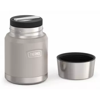 THERMOS ICON termovka za hrano bež, 0,47 l, izolirana posoda iz nerjavnega jekla z zložljivo žlico 4120323047