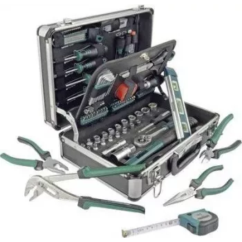 Brüder Mannesmann 90-delni komplet orodja za dom v aluminijastem kovčku M29067