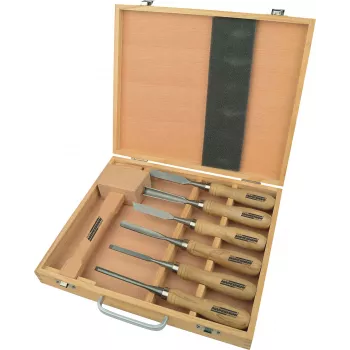 Brüder Mannesmann 7-delni komplet za rezbarjenje lesa M66107