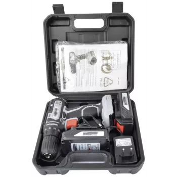 BRÜDER MANNESMANN M17690 20V akumulatorski vrtalnik-vijačnik z 2x 1.5Ah Li-Ion baterijama, 35 Nm, 0-1500 vrt/min, hitrovpenjalna glava, LED luč, Softgrip, kovček