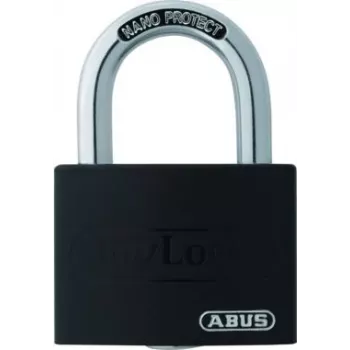 ABUS myLock T65AL/40 črna ključavnica 40 mm aluminijasto ohišje kaljen jeklen lok 802867