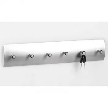 Zeller 13886 obešalnik za ključe, nerjavno jeklo/aluminij