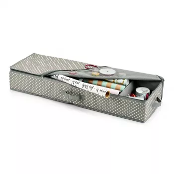 Zeller organizator darilnega papirja siva/bela 90 x 30 x 12 cm (14665)