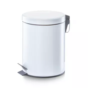 Zeller Kick pedalna košara za smeti 5 L bela 18700