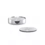 Zeller Present set podstavkov iz nerjavnega jekla, srebrn, 7 kosov, 10 cm 27239