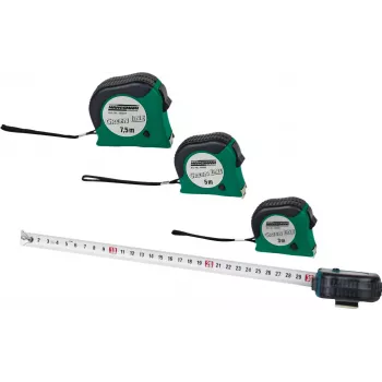 Brüder Mannesmann M80503 5 m merilni trak z 19 mm jeklenim trakom, gumiranim ohišjem ABS, metrični, razred II