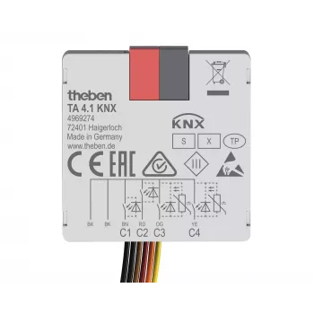 Theben KNX tipkovni vmesnik binarni vhod 4-kanalni TA 4.1 KNX (4969274)