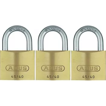 ABUS 82 Series komplet medeninastih obešank, enak ključ, ohišje 45 mm, 3 kosi 11825 8