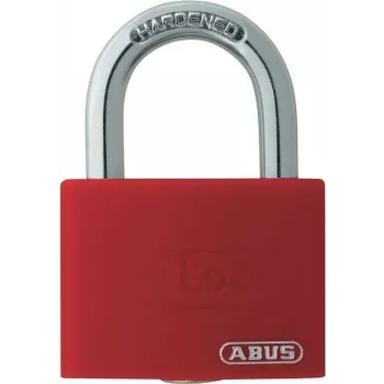 ABUS T65AL/40 aluminijasta obešanka z utrjeno jekleno sponko, rdeča ABVS50011