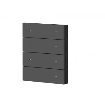 Theben pokrov za 4-kratno nihajno stikalo, črna plastika, za iONprime PB 4R PBK (9080076)