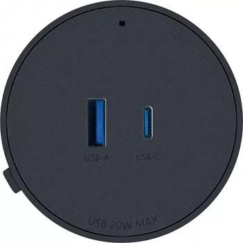 Schwaiger USB adapter za modularno napajalno tirnico, črn (MSPS0310)