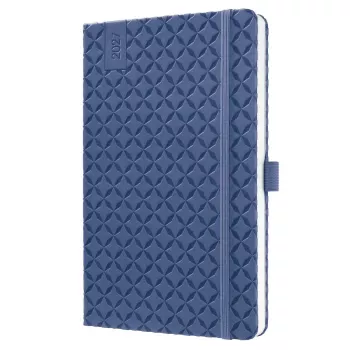 SIGEL Jolie 2027 knjižni koledar A5 Indigo Blue, tedenski koledar, šivan, Soft Touch ovitek 7J101