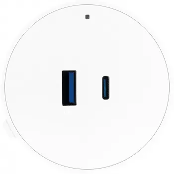 Schwaiger USB-adapter za modularno napajalno tirnico, bel (MSPW0310)
