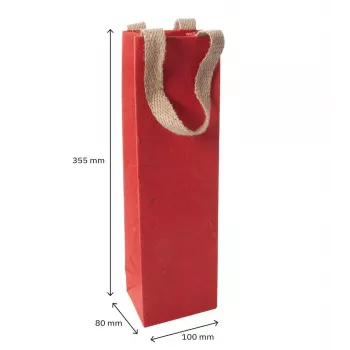 SIGEL Red Coco papirnate darilne vrečke, 10 x 35,5 cm, paket 5 kosov (ET012)