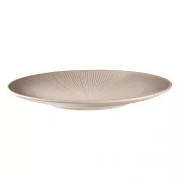 APS NERO ploščat krožnik 330 mm, peščen, melamin, zložljiv, primeren za pomivalni stroj, toplotno odporen (85405)