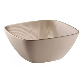 APS NERO kvadratni servirni pladenj 250 x 250 mm, peščen, melamin, zložljiv, primeren za pomivalni stroj, toplotno odporen 85417