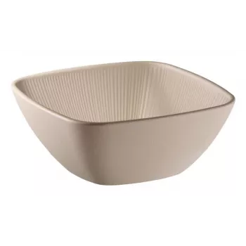 APS NERO kvadratna servirna plošča iz melamina 195 x 195 mm, peščena 85416