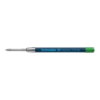 Schneider Express 735 kemični svinčnik – zeleno črnilo, nerjavno jeklo, srednji (G2) 50-7364