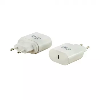 E+P AC211 1-Port USB-C stenski polnilnik 25W USB PD 3.0 PPS bel