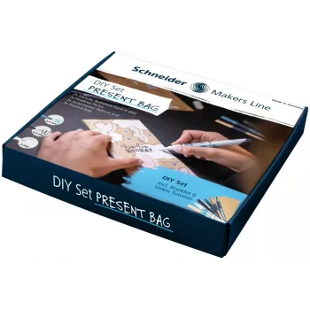 Schneider set darilnih vrečk DIY, naravni kraft papir, 10 vrečk z etiketami, nalepkami in trakovi, 80 x 180 x 220 mm ML85060903