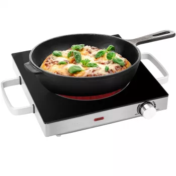ProfiCook PC-EKP 1210 infrardeča enojna kuhalna plošča, nerjavno jeklo 501210