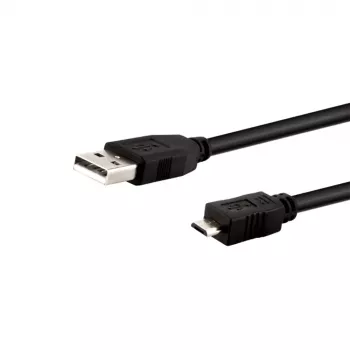 E+P Micro-USB 2.0 kabel B 1m CC549 - črn, prenos podatkov 480 Mbps, polnjenje 2A 933290