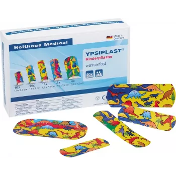 Holthaus Medical YPSIPLAST 40790 komplet pisanih obližev, 50 kosov, hipoalergen, vodoodbojen, brez lateksa