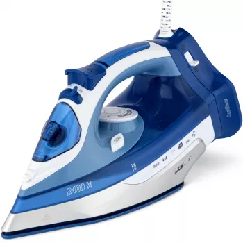 Clatronic DB 3706 likalnik za suho in parno likanje keramična likalna plošča modro-bel 2400 W 263858