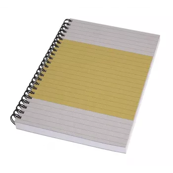 SIGEL Quicknote svetlo rumen zvezek A5 črtan, rumeno-siv mehak ovitek, 160 strani, SN500