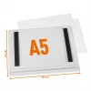 DURABLE vodoodporen magnetni okvir za poster A5, 5 kosov, črn 505819