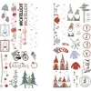 Dekorativna folija za prenos Rayher Nordic Winter, večbarvna, 2 lista (31663000)