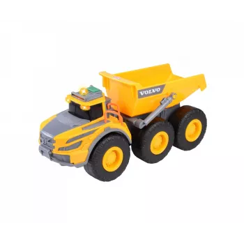 Dickie Toys Volvo A60H zgibni dumper merilo 1:24 gradbeno vozilo s svetlobo in zvokom 203723007