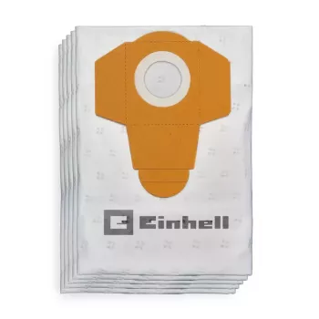 Paket vrečk za prah Einhell 2351195 za TE-VC 2340 SA, TE-VC 2230 SA, TC-VC 1930 SA, TC-VC 1930 S, 40 L, belo-rumen, 5 kosov