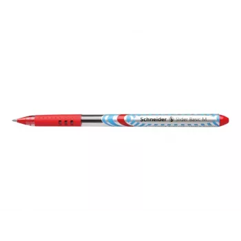 Kemični svinčnik SCHNEIDER KS Slider M, rdeč, 1,0 mm, paket 10 kosov, 151102