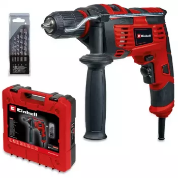 Einhell TC-ID 720/1 E Kit udarni vrtalnik 720 W s 5-delni set svedrov in potovalno torbo 4259846