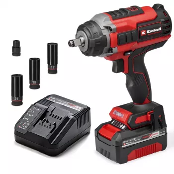 Einhell Professional IMPAXXO 18/450 akumulatorski udarni vijačnik 450 Nm 18V, brezkrtačni, z akumulatorjem 4.0Ah in polnilnikom 4510074
