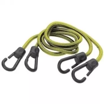 Wolfcraft 3292000 raztegljiva vrv 8 mm x 1 m črna