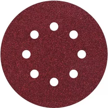Wolfcraft 2251100 ekscentrični brusilni koluti, 125 mm, zrnatost 120, ježek, 8-luknjasto odsesavanje, 25 kosov