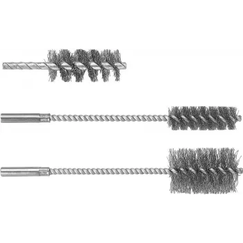 Wolfcraft cilindrična krtača 2104000, 19 mm, valovita jeklena žica, steblo 6 mm