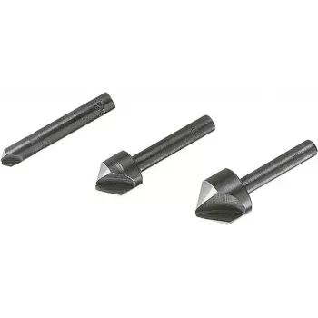 Wolfcraft 2504000 set grezil, 3-delni, 6/12/16 mm, orodno jeklo, cilindrično steblo