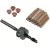 Wolfcraft komplet bukovih moznikov 8 mm s svedrom, omejevalnikom globine in označevalci (50 moznikov, 56 kosov) 2917000