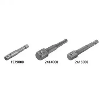 Wolfcraft 2414000 adapter za nastavke 1/4 palca pogon na 1/2 palca nastavke, 72 mm, krom-vanadij