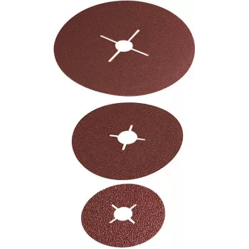 Wolfcraft 2476000 brusni papir za brusni krožnik, brez lukenj, zrnatost 24/40/60/100, 115 mm, 1 set