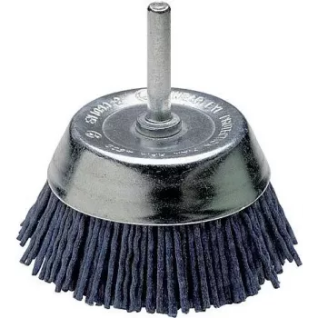 Wolfcraft najlonska lončasta krtača, 1/4 palca (6,3 mm) steblo, 50 mm premer, 4500 vrt/min 2729000