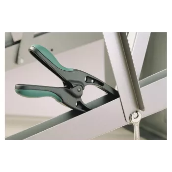 Wolfcraft MT 70 vzmetna spona s koničastimi čeljustmi, 70 mm razpon vpenjanja, s steklenimi vlakni ojačen poliamid, črno-rdeča 3633000