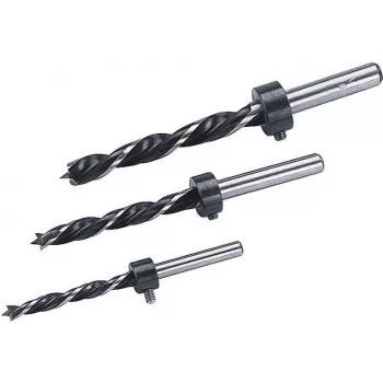 Wolfcraft 2730000 komplet lesenih spiralnih svedrov, 3-delni (6 mm, 8 mm, 10 mm), cilindrično steblo