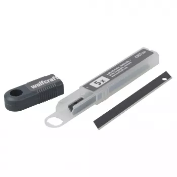 Wolfcraft Profi-Sharp lomljiva rezila 9 mm črna paket 5 kosov 4207000
