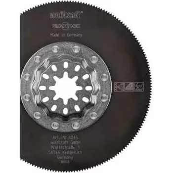 Wolfcraft 4244000 segmentni žagin list 85 mm HSS za oscilacijska večnamenska orodja, 1 kos