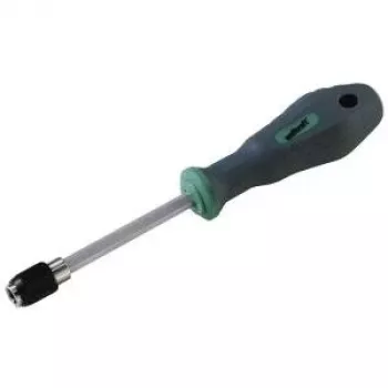 Wolfcraft delavniški bit izvijač 1/4 inch (6,3 mm) z magnetnim držalom za bit, 2-komponentni ergonomski ročaj, gred iz krom-vanadijevega jekla, dolžina 155 mm 8725000