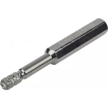 Wolfcraft 5991000 diamantni sveder 6 mm šestrobno vpetje za ploščice, keramiko, granit, marmor, keramiko
